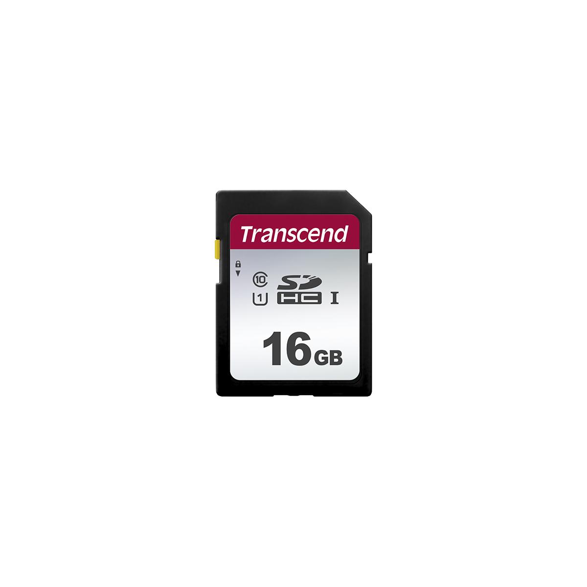 Produktfoto 1 von Transcend 300S SDHC SD-Karte 16 GB Class 10, TLC