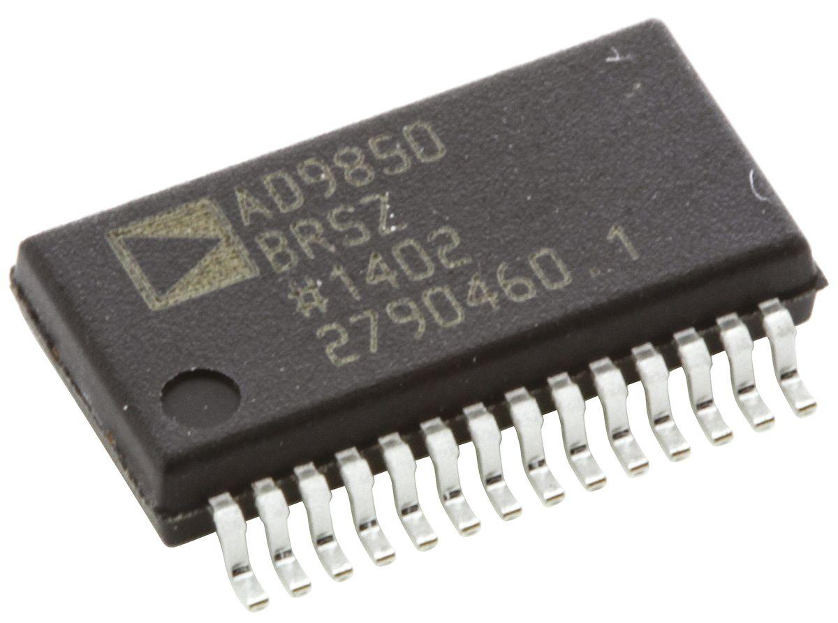 Produktfoto 1 von Analog Devices 10 Bit-Bit-Bit Direkt Digital-Synthesizer AD9850BRSZ, 125000ksps, SSOP 28-Pin