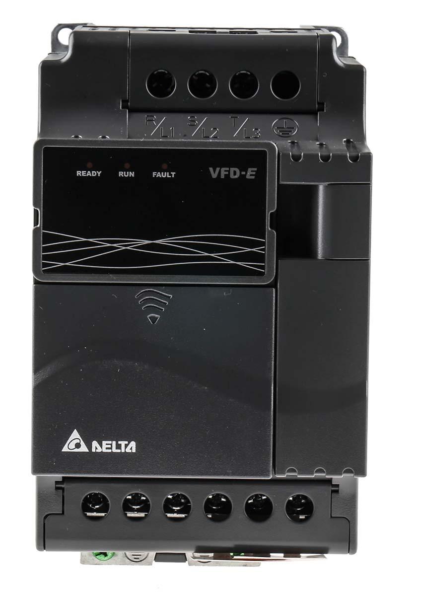 Delta Electronics VFD-E, 3-Phasen Frequenzumrichter 3,7 kW, 460 V ac / 11,2 A 0 → 600 Hz für Wechselstrommotoren