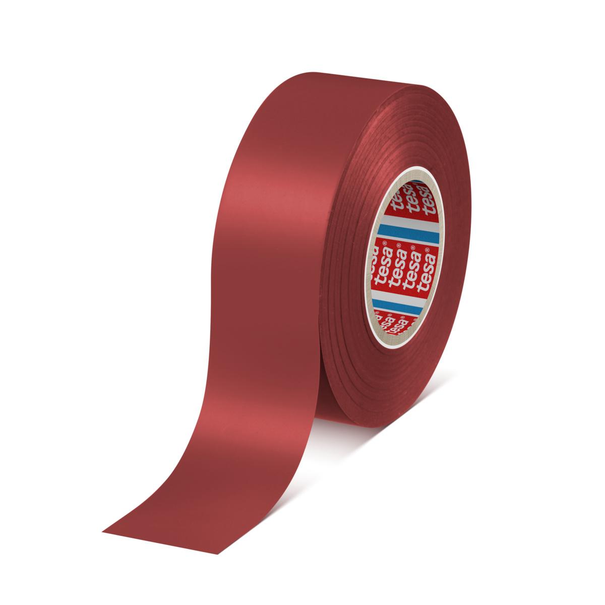 Produktfoto 1 von Tesa Premium Soft Isolierband, PVC Rot, 0.126mm x 15mm x 33m