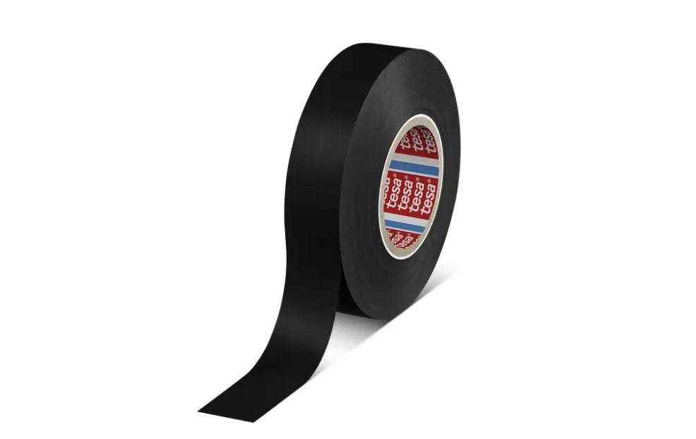 Produktfoto 1 von Tesa Premium Soft Isolierband, PVC Schwarz, 0.126mm x 15mm x 33m