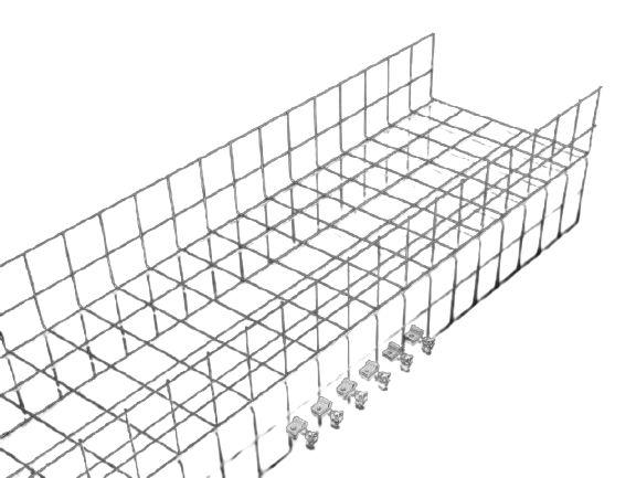 Rittal TX 7888 Kabelpritsche, Typ Drahtgitter Kabelrinne, T. 120mm x 300 mm Stahlblech