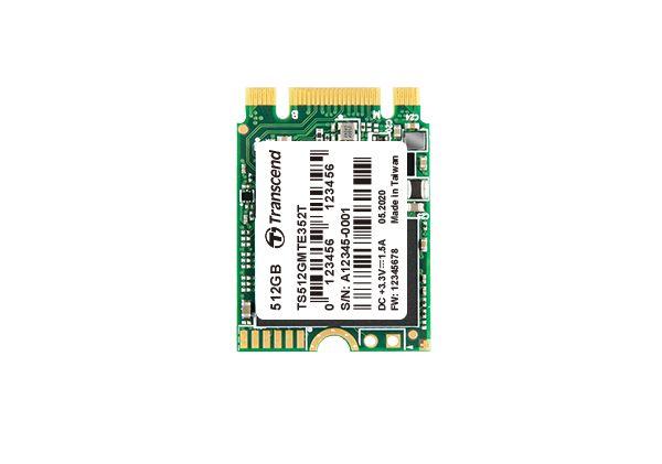 Produktfoto 1 von Transcend MTE352T, M.2 2230 Intern Interne Festplatte PCIe NVMe Gen 3.0 x 2 Industrieausführung, 3D, 128 GB, Intern,