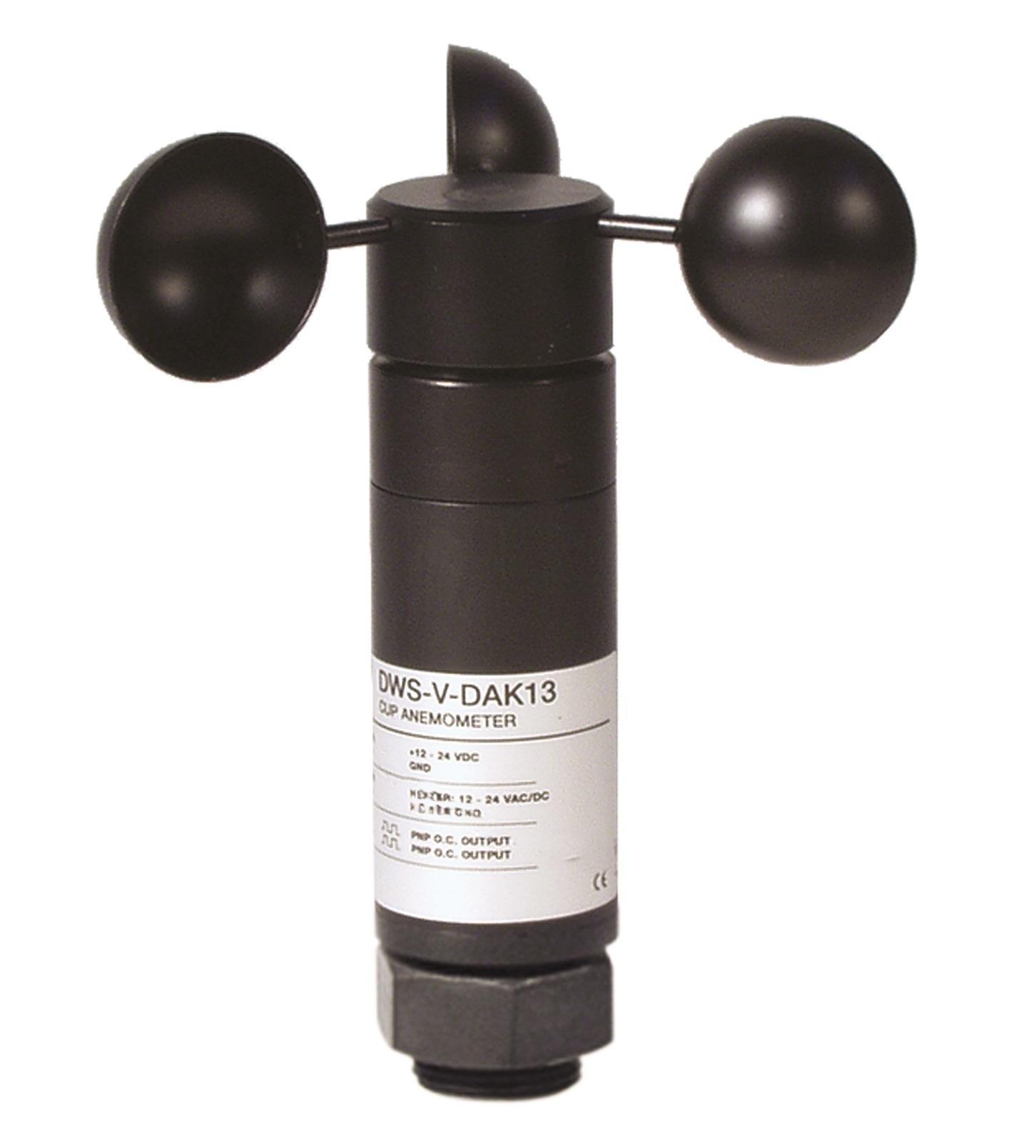 Carlo Gavazzi DWS Schalenanemometer Stecker – Buchse für Gebäude, Kräne, Grünhäuser, Wetterstationen, Windkraftanlagen