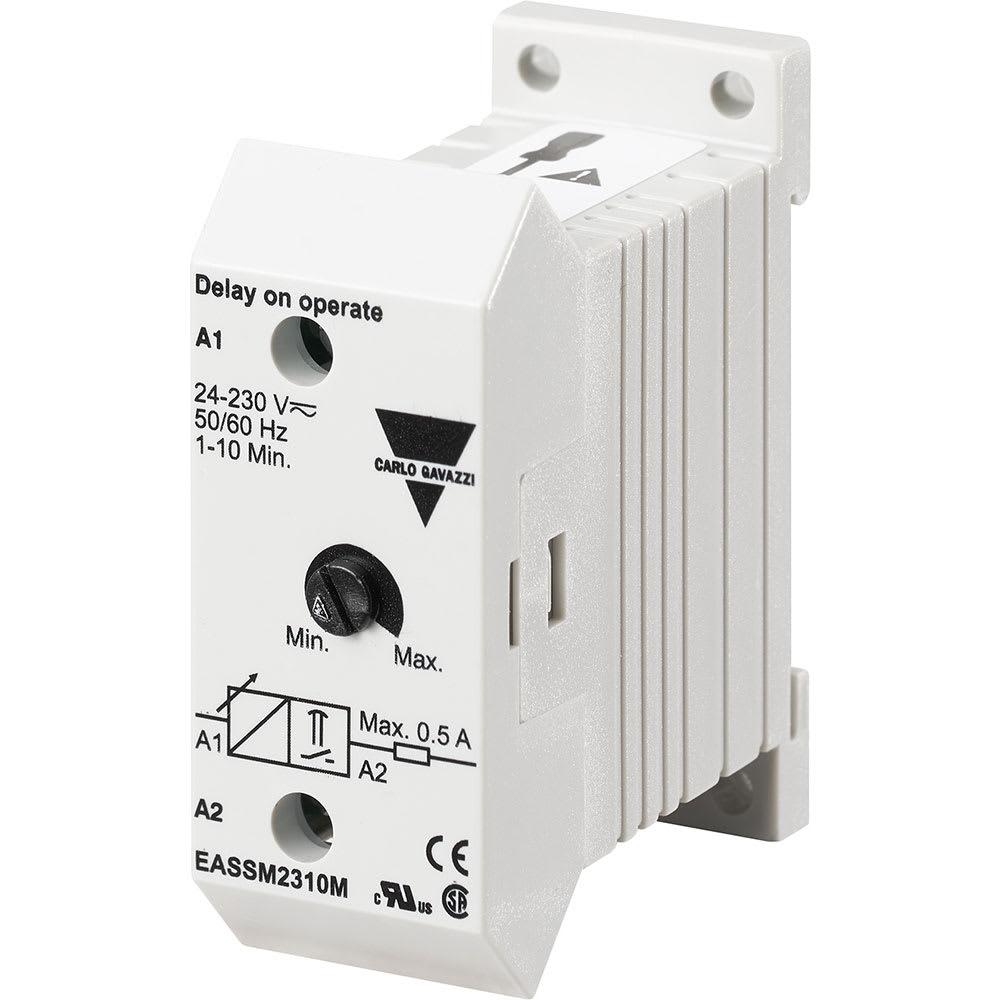 Carlo Gavazzi Zeitrelais, DIN-Schienen, 1 → 10min, 24 → 230V ac/dc, 2 Kont. 1, 1-poliger Schließer