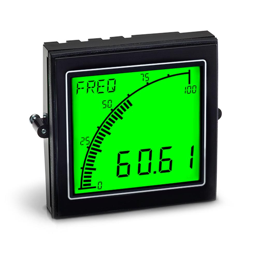 Produktfoto 1 von Trumeter LCD Einbaumessgerät für Strom, Frequenz, Spannung H 68mm B 68mm 4-Stellen T. 53mm