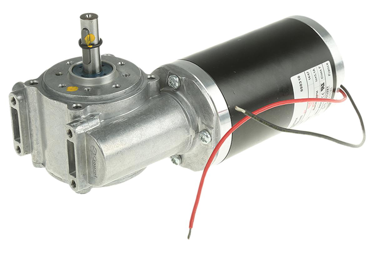 Produktfoto 1 von Crouzet Bürsten-Getriebemotor bis 10 Nm, 24 V dc / 102 W, Wellen-Ø 9.99mm, 97.5mm x 174.2mm