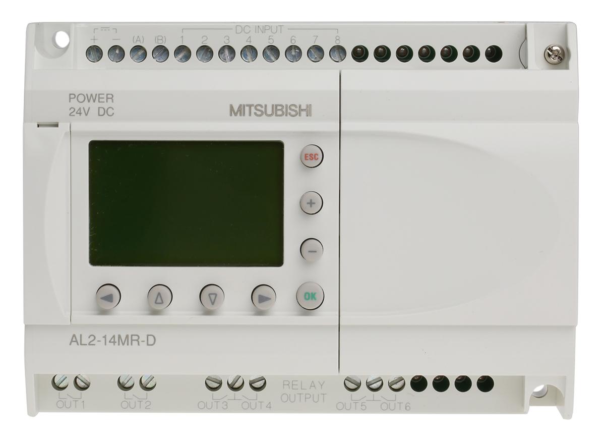 Produktfoto 1 von Mitsubishi Alpha 2 Logikmodul, 8 Eing. Relais Ausg.Typ Analog Eing.Typ 24 V dc