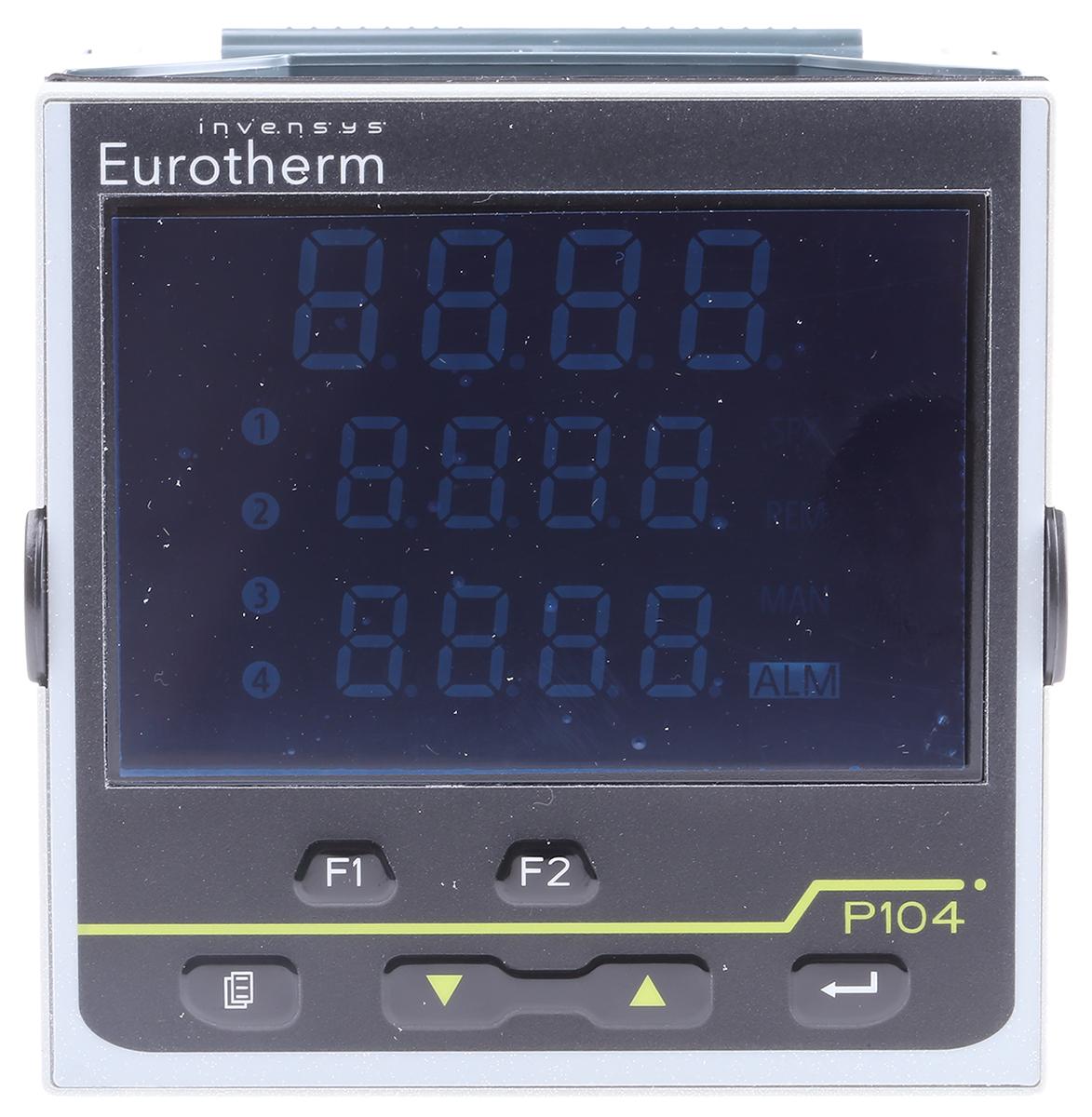 Produktfoto 1 von Eurotherm Piccolo P104 PID Temperaturregler, 3 x Logik, Relais Ausgang, 100 → 230 V ac, 96 x 96mm