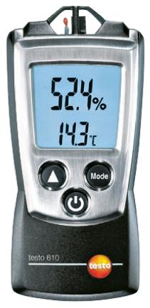 Produktfoto 1 von Testo 610 Thermohygrometer, absolut +50°C / 100%RH, ±0,5 °C 0.1°C 0.1%RH, ISO-kalibriert