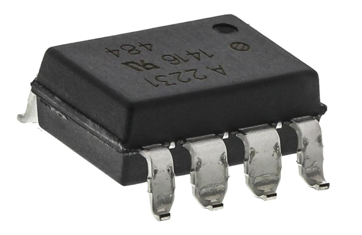 Produktfoto 1 von Broadcom SMD Dual Optokoppler DC-In / Logikgatter-Out, 8-Pin DIP, Isolation 5 kV eff