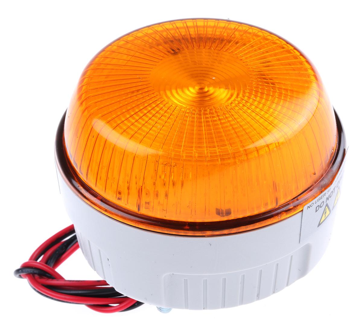 Curtis LP, Xenon Blitz Signalleuchte Orange, 12 V dc, Ø 77mm x 45mm