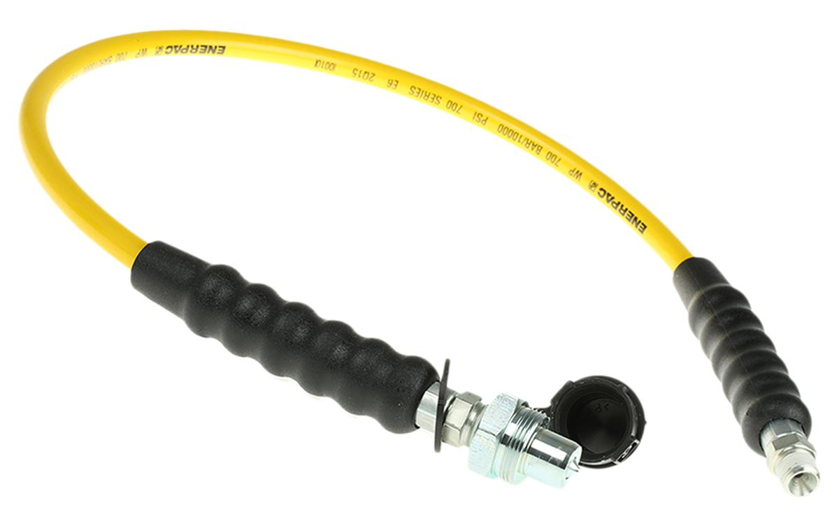 Produktfoto 1 von Enerpac Hydraulikschlauch, konfektioniert Innen ø 6.4mm, 900mm, NPTF 3/8 Außengewinde, max. 700bar