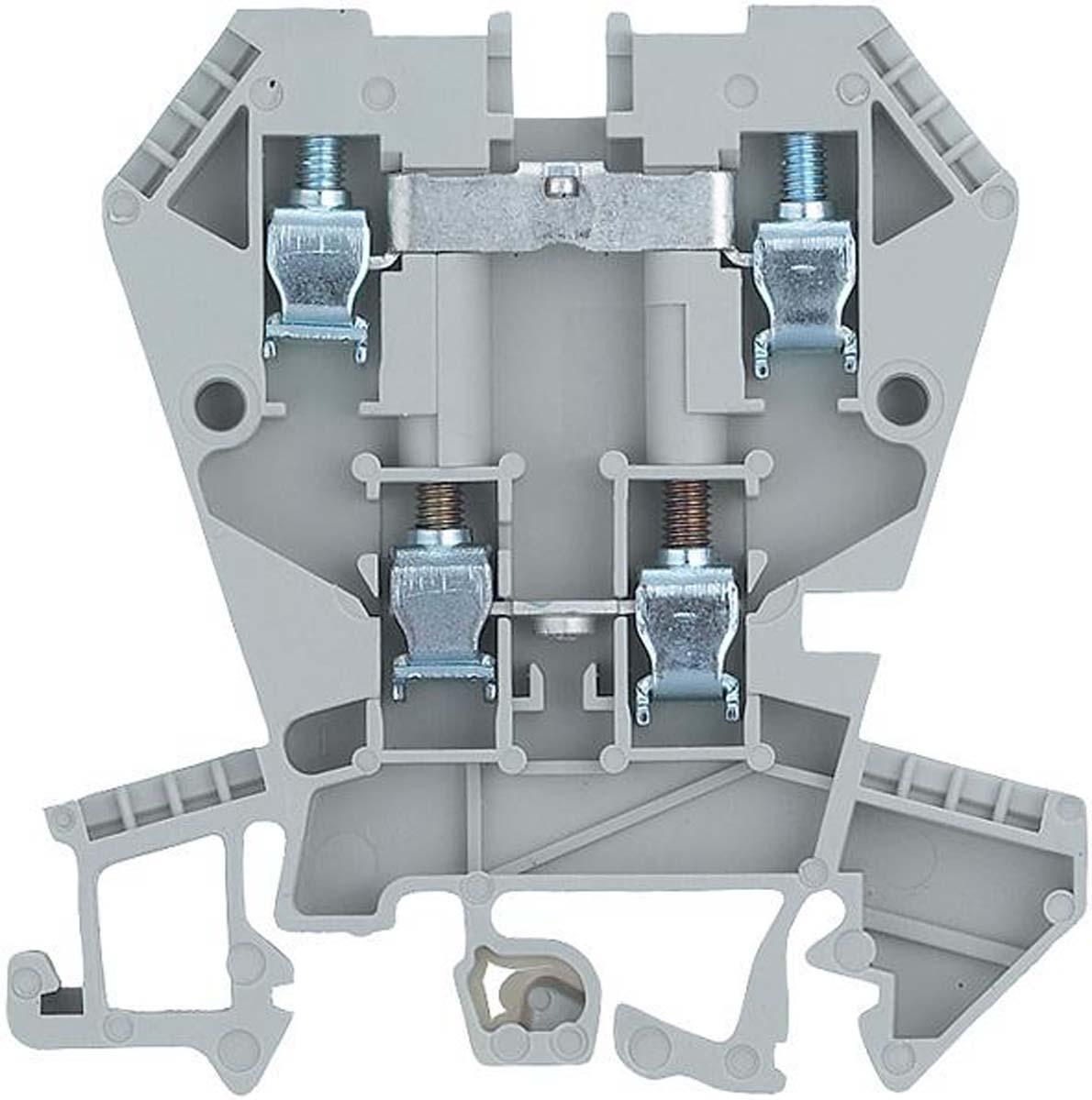 Produktfoto 1 von Wieland WK 4 E / U Doppelstock Reihenklemmen Zweifach Grau, 400 V / 32A