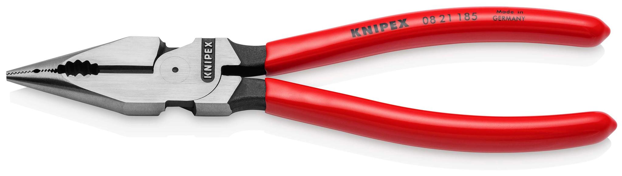 Knipex 21185 Kombizange , gebogen Schneidkraft → 2,5 mm² 185 mm