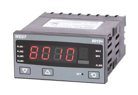 Produktfoto 1 von West Instruments P8010 PID Temperaturregler, 2 x Relais Ausgang, 24 V ac, 48 V ac, 96 x 48mm