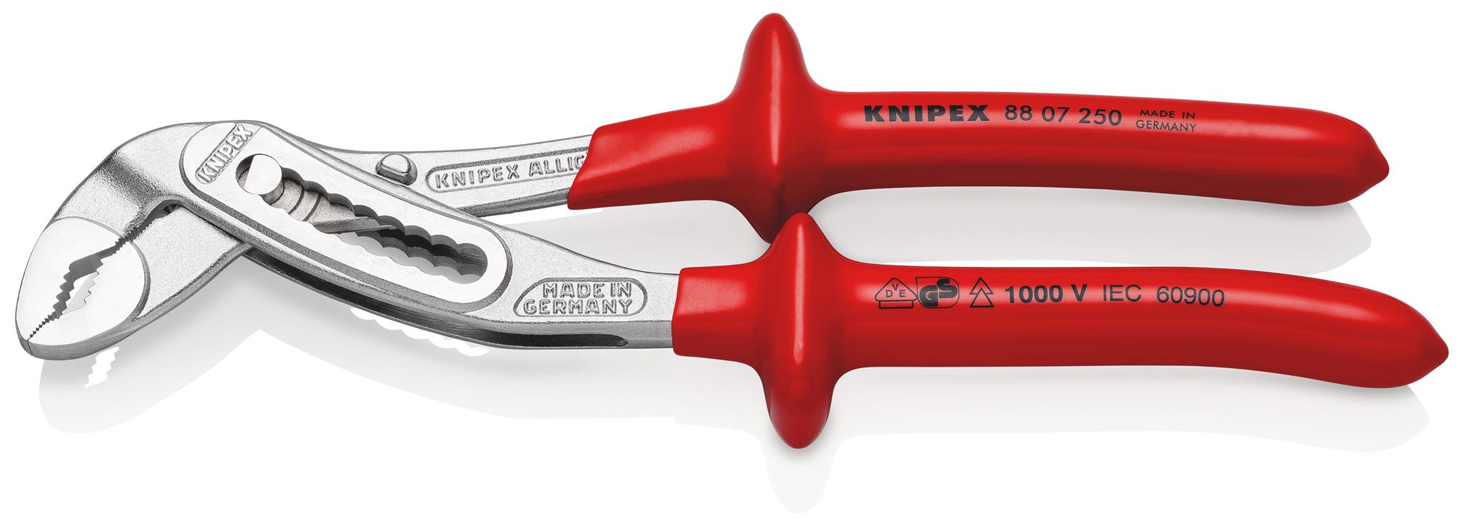 Produktfoto 1 von Knipex Alligator® Wasserpumpenzange / Backen 46mm 250 mm VDE