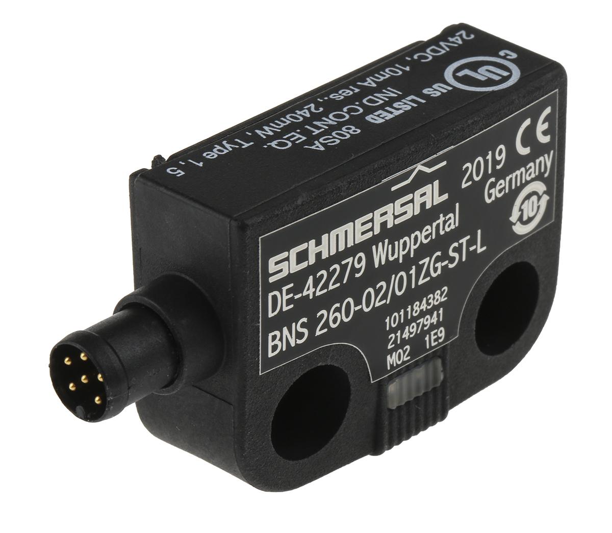 Schmersal BNS260 BNS260 M8 Sicherheitsschalter aus Kunststoff 24V dc / 1Schließer/1Öffner, Kodierschalter