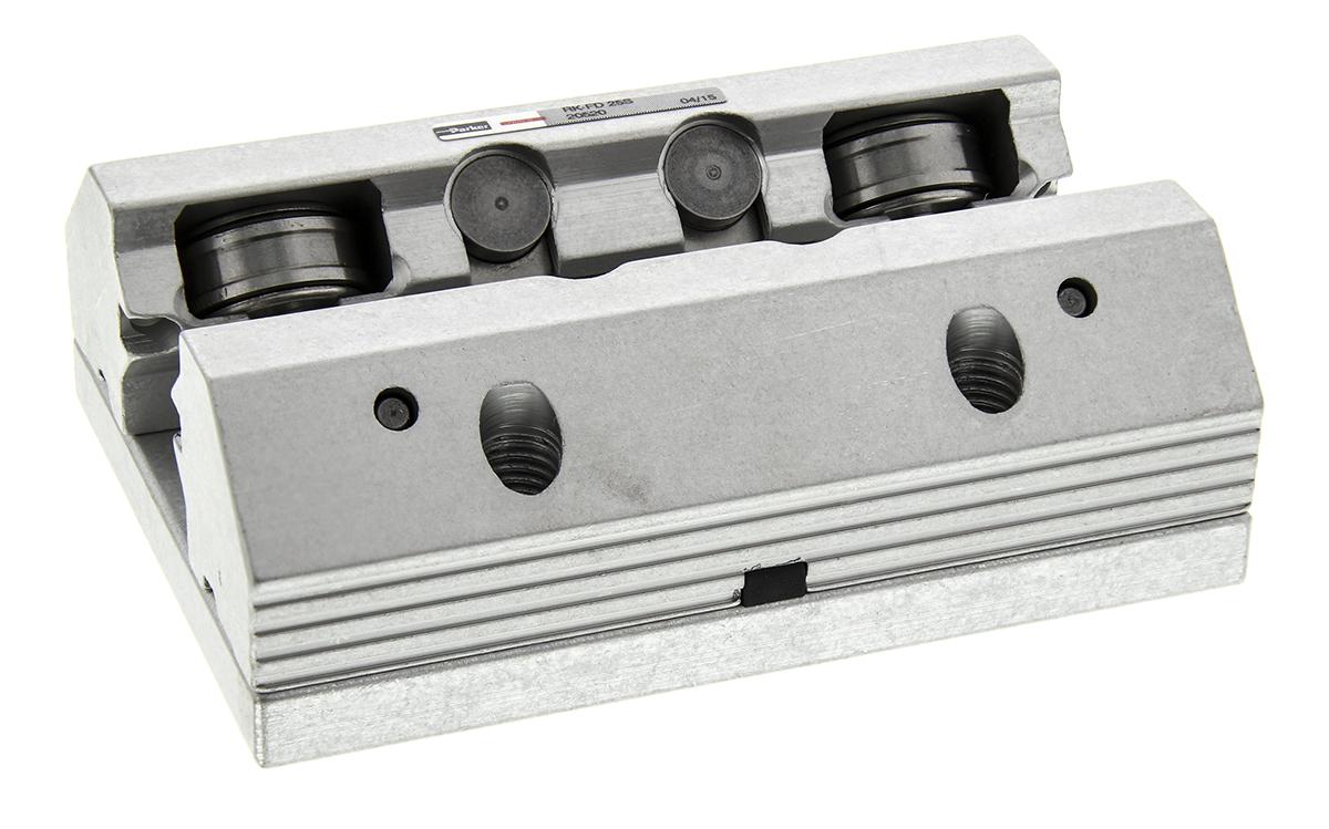 Produktfoto 1 von Parker RK-FD Linearführung Schlitten für 25mm-Schienen, 98mm x 23mm, Traglast 10100N, 9000N