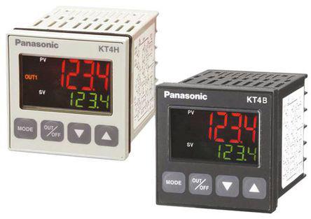 Panasonic AKT4B PID Temperaturregler Tafelmontage, 3 x Relais Ausgang/ Thermoelement Eingang, 24 V ac/dc, 100 →