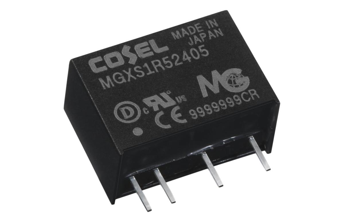 Produktfoto 1 von Cosel MGXS1R5 DC/DC-Wandler 1.32W 24 V dc IN, 3.3V dc OUT / 400mA 1kV dc isoliert