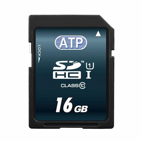 Produktfoto 1 von ATP S600Sc SDHC SD-Karte 16 GB Class 10, UHS-1 U1 Industrieausführung, MLC