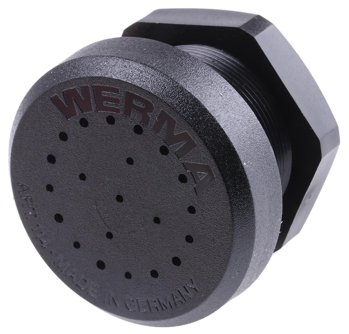 Werma Piezo Buzzer Dauerton, 85dB, Frontplattenmontage→230V ac, Intern, ø 43mm, 42.5 x 29.8mm