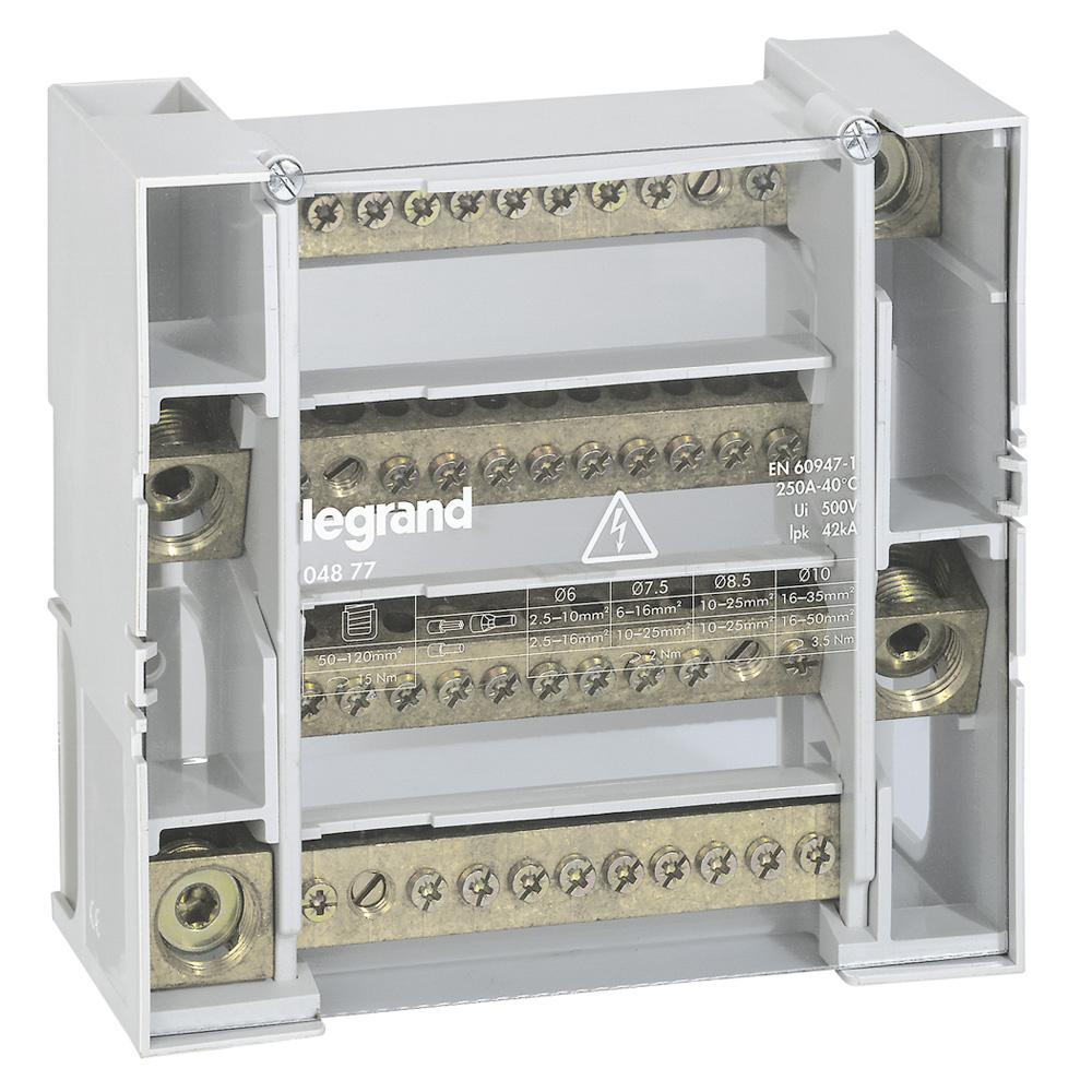 Produktfoto 1 von Legrand Schraubklemme Verteilerblock, 250A, IP2X