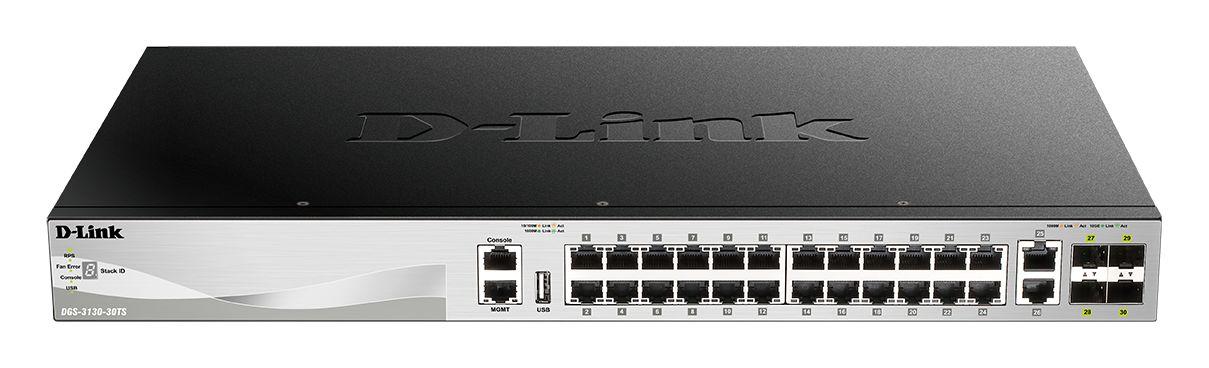 Produktfoto 1 von D-Link DGS-3130-30TS Netzwerk Switch 30-Port Managed Switch UK