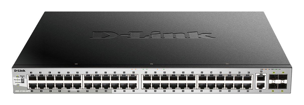 Produktfoto 1 von D-Link DGS-3130-54PS Netzwerk Switch PoE 54-Port Managed Switch