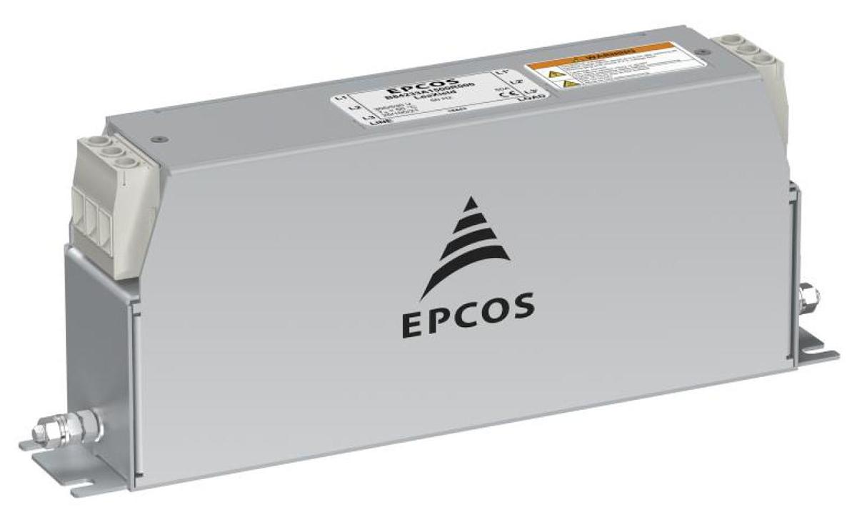 Produktfoto 1 von EPCOS Netzfilter, 305 Vac, 530 Vac, 50A, 3-phasig / 150 Hz → 30kHz