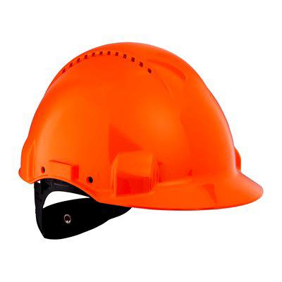 Produktfoto 1 von 3M Peltor Uvicator G3000 Schutzhelm belüftet , HPPE Orange