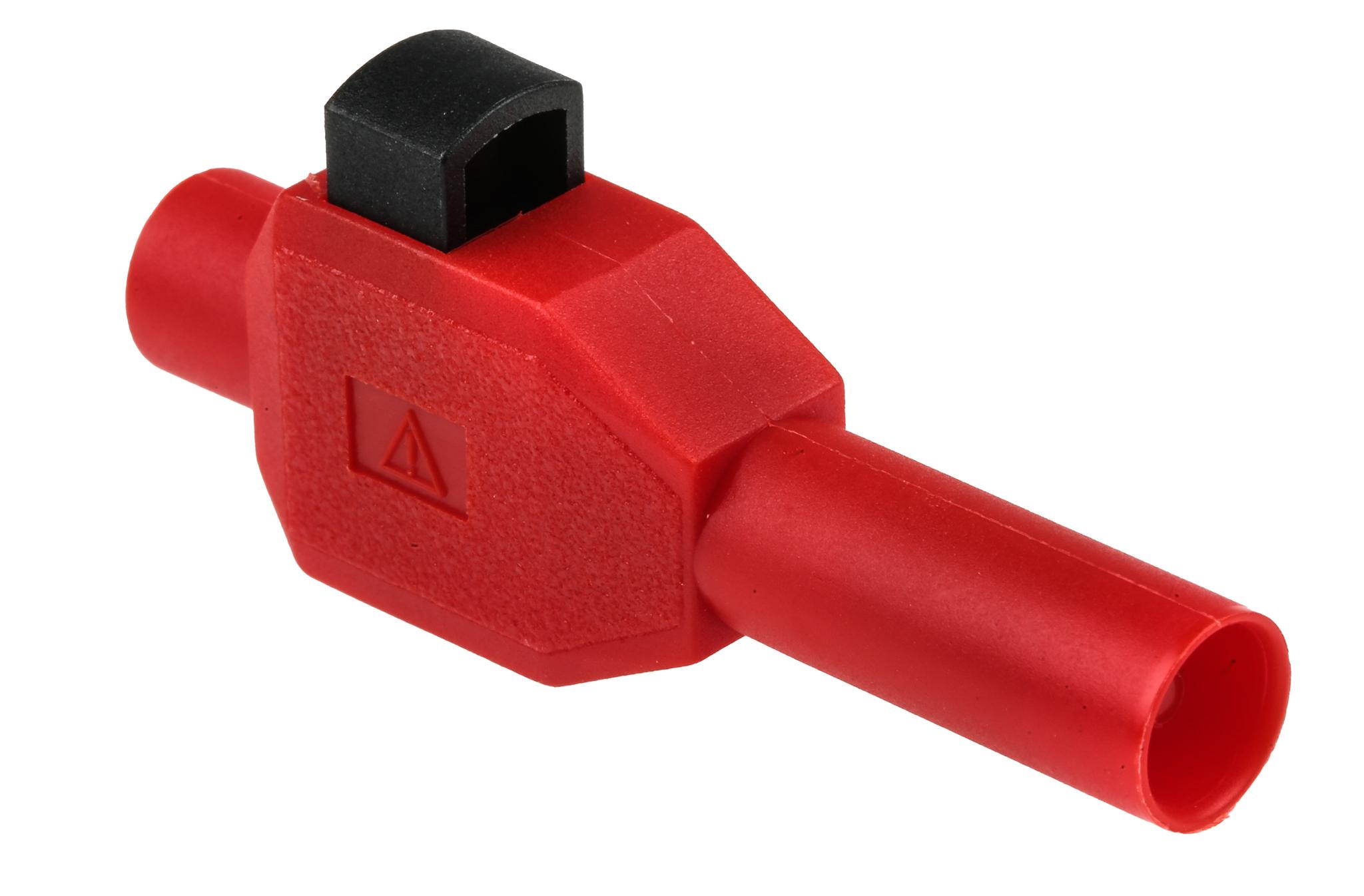 Stäubli 4 mm Bananenstecker Rot, Kontakt vernickelt, 600V / 10A Klemme