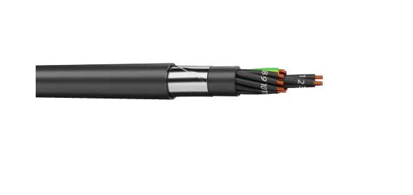 Produktfoto 1 von AXINDUS Bewehrte Kabel, 19-adrig Typ Bewehrt Schwarz x 1,5 mm², 100m, 1 kV, PVC