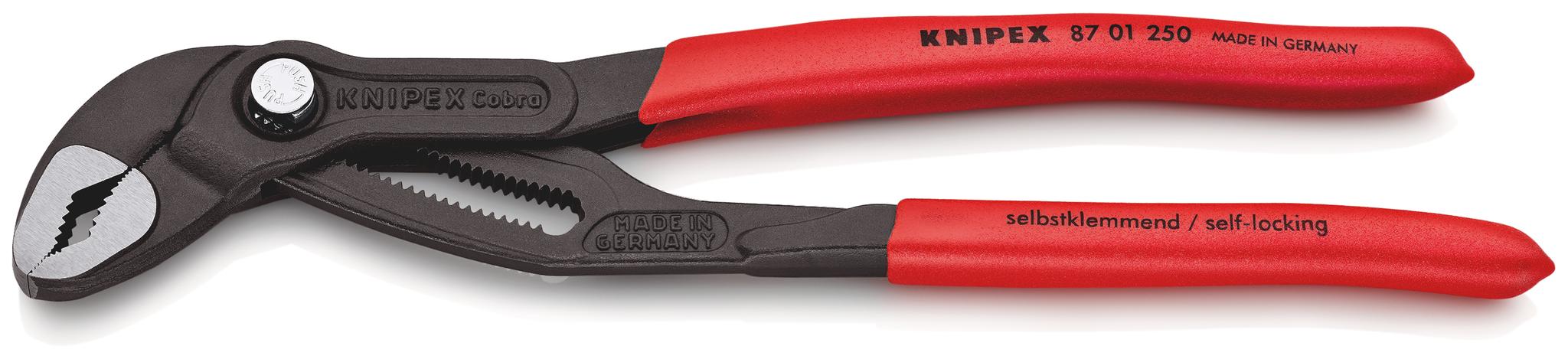 Knipex Cobra® Wasserpumpenzange, gebogen 249 mm