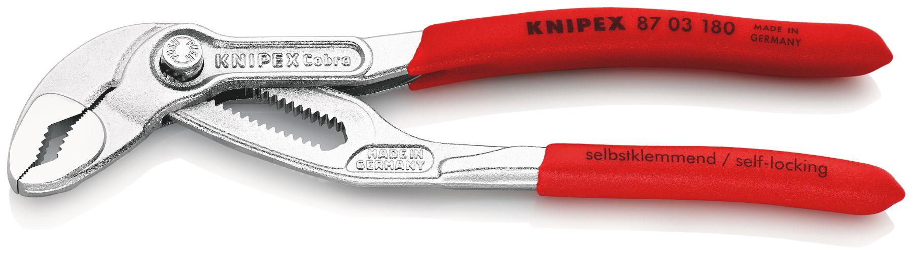 Produktfoto 1 von Knipex Cobra® Wasserpumpenzange, gebogen 180 mm