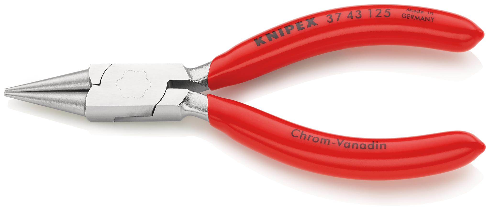 Produktfoto 1 von Knipex 37 43 125 Zange / Backen 27mm , gebogen 125 mm