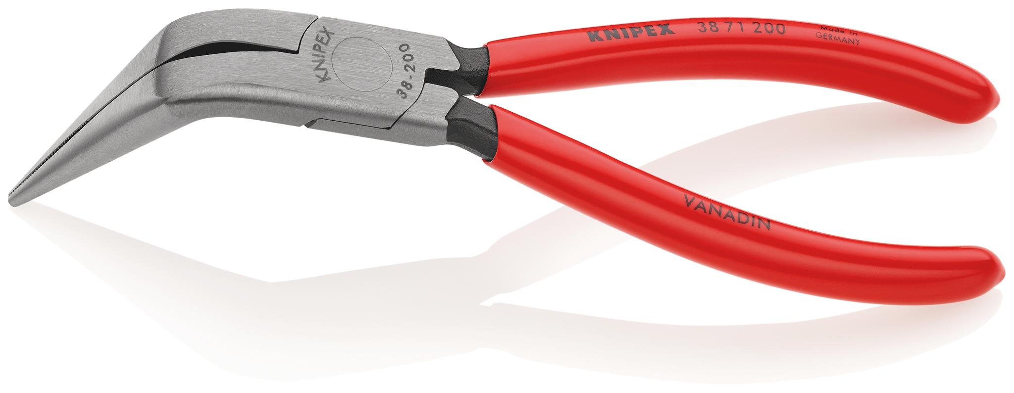 Produktfoto 1 von Knipex 38 71 200 Zange / Backen 73mm , gebogen 200 mm