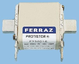 Produktfoto 1 von Mersen NH-Sicherung NH000, 690V ac / 63A FF, gS DIN 43653, IEC 60269-4