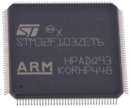 Produktfoto 1 von STMicroelectronics Mikrocontroller STM32F4 ARM Cortex M4 32bit SMD 1,024 MB LQFP 144-Pin 168MHz 192 KB RAM 2xUSB