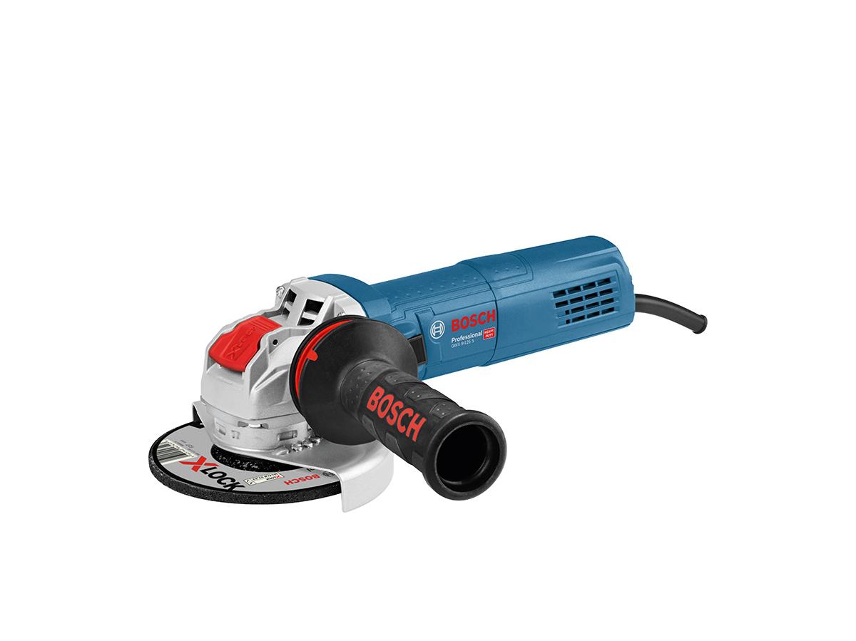 Bosch GWX 9-125 S, 230V Netz Winkelschleifer / 900W, Scheiben-Ø 125mm 11000U/min