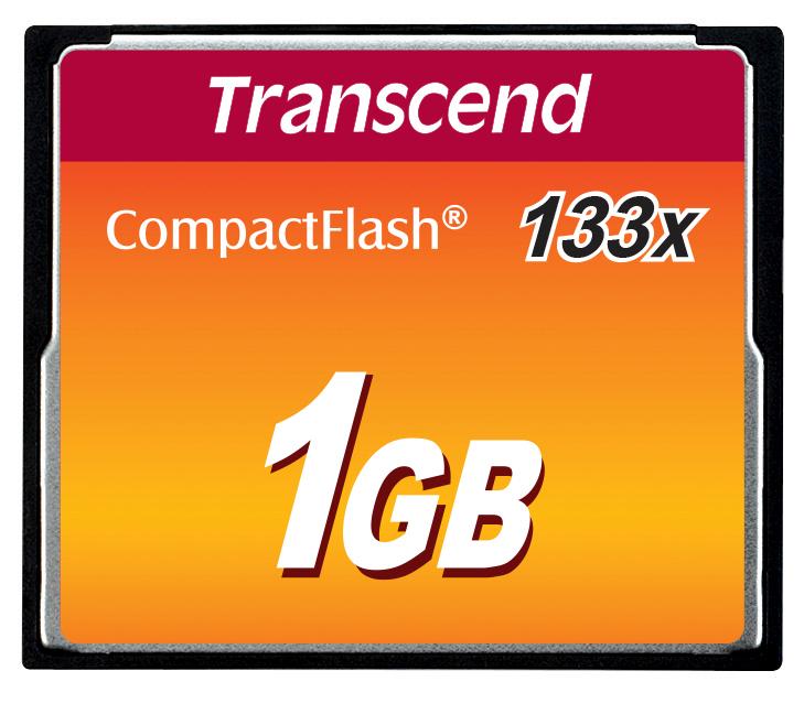 Produktfoto 1 von Transcend Speicherkarte, 1 GB, CompactFlash, MLC