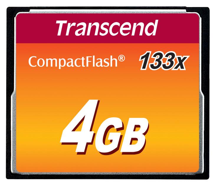 Produktfoto 1 von Transcend Speicherkarte, 4 GB, CompactFlash, MLC