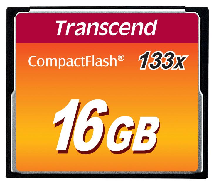 Transcend Speicherkarte, 16 GB, CompactFlash, MLC