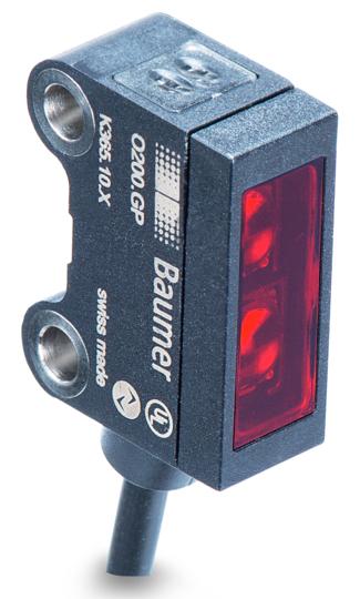 Produktfoto 1 von Baumer O200 Kubisch Optischer Sensor, Durchgangsstrahl, Bereich 0 → 5 m, Emitter Ausgang, 4-poliger