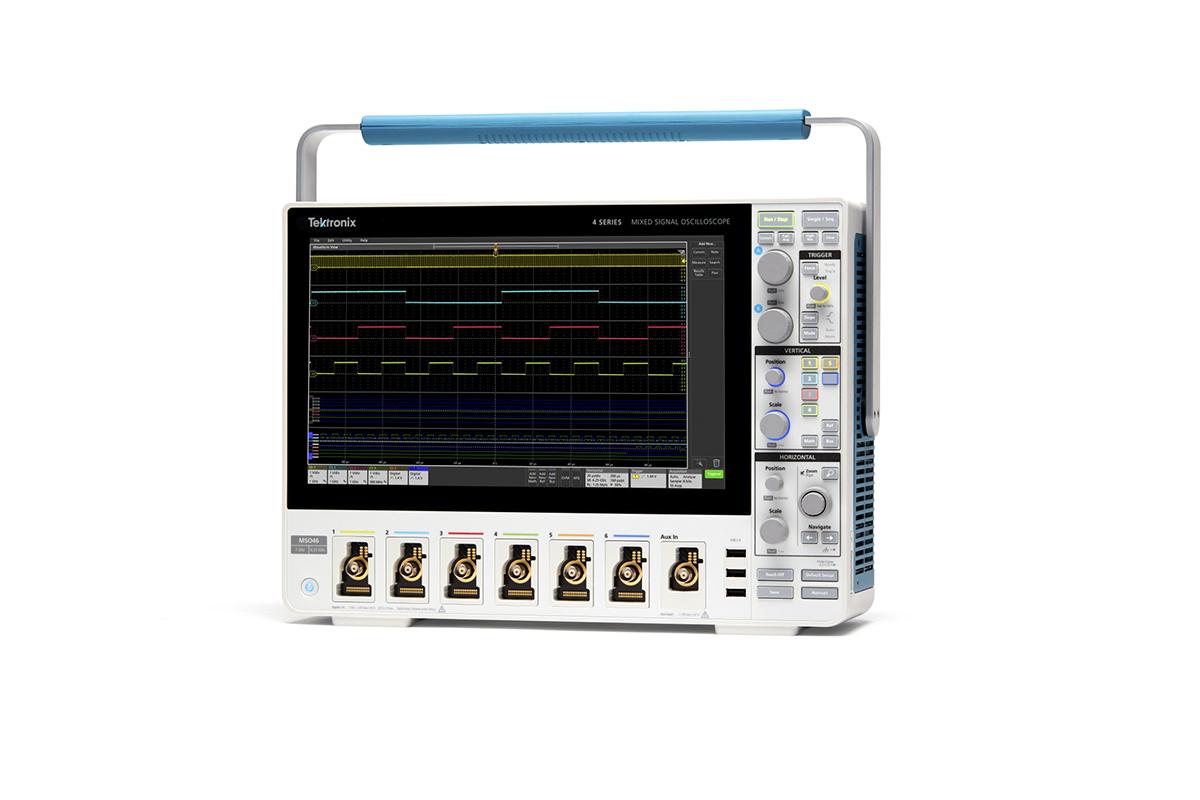 Produktfoto 1 von Tektronix MSO46 Mixed-Signal Tisch Oszilloskop 6-Kanal Analog / 48 Digital 1GHz CAN, IIC, LIN, RS232, RS422, RS485,