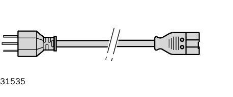 Produktfoto 1 von Bosch Rexroth Netzkabel Typ Netzleitung Schwarz, 5m, PVC