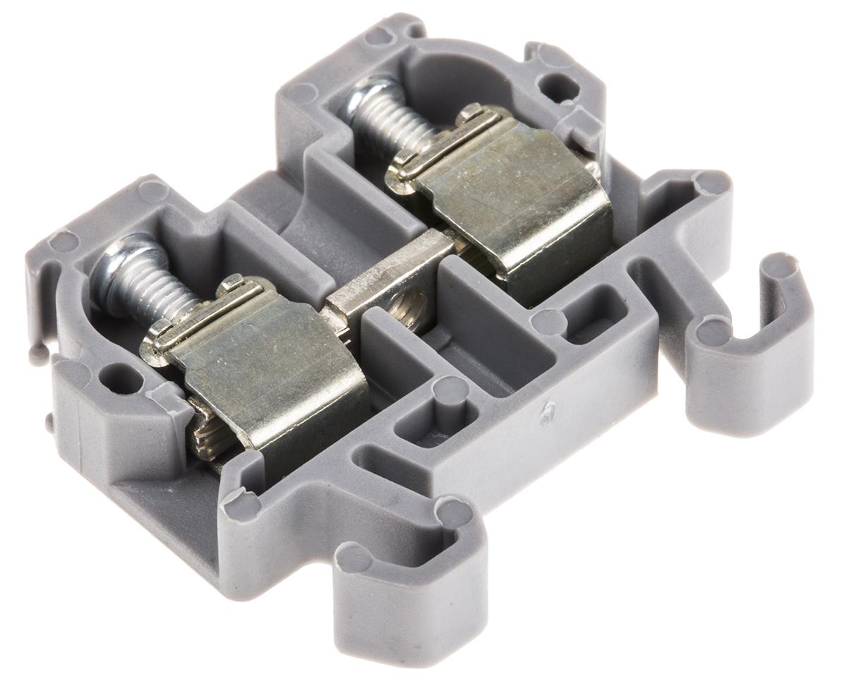 Produktfoto 1 von Entrelec SNA Reihenklemmenblock Einfach Grau, 1.5mm², 250 V ac / 20A