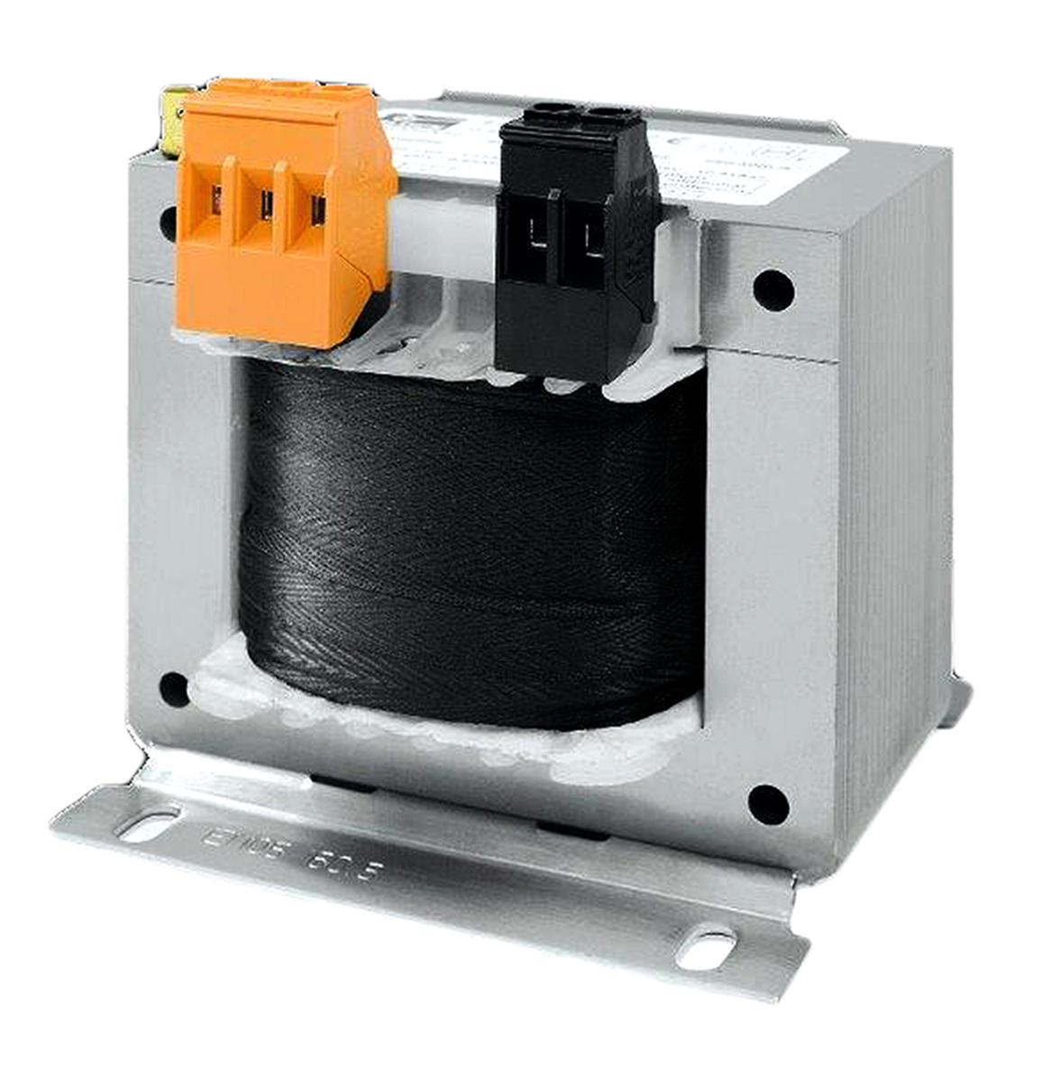 Block DIN-Schienen-Trafo, 160 (Cosφ=1) VA, 320 (Cosφ=0.5) VA, Primär 230V ac, 400V ac / Sekundär 230V ac