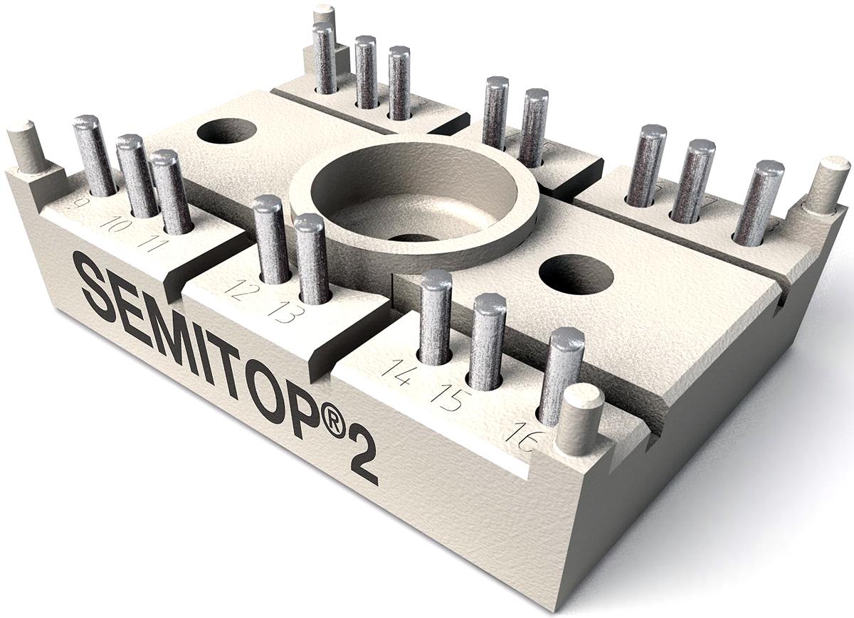 Produktfoto 1 von Semikron SCR Zweifachthyristormodul 18A B 2 1600V 370A